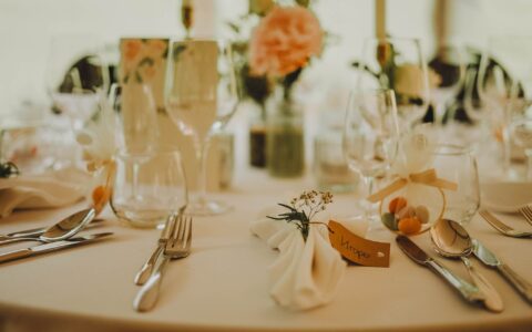 Abendgedeck Hochzeit